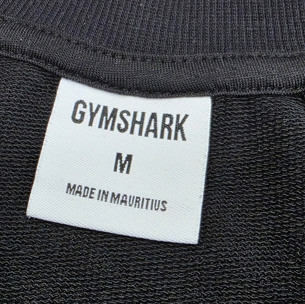 Gymshark black and white crop crew neck sweatshirt size M - Picture 8 of 12